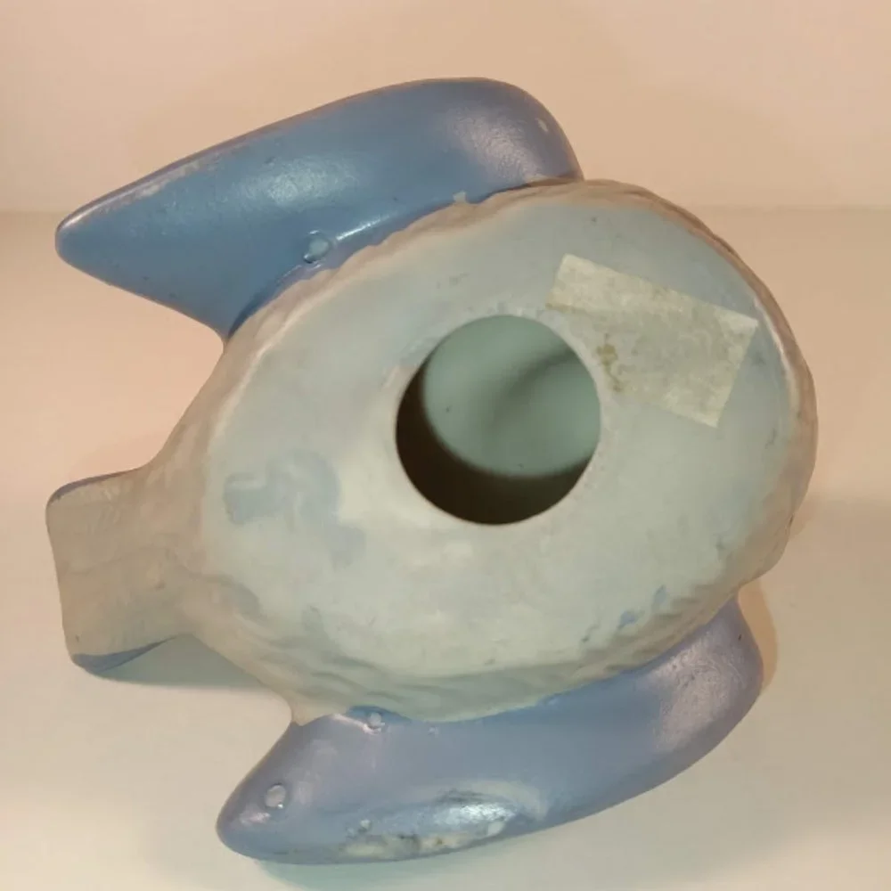 Blue Ceramic Bird in Wicker Nest - Decorative Home Accent